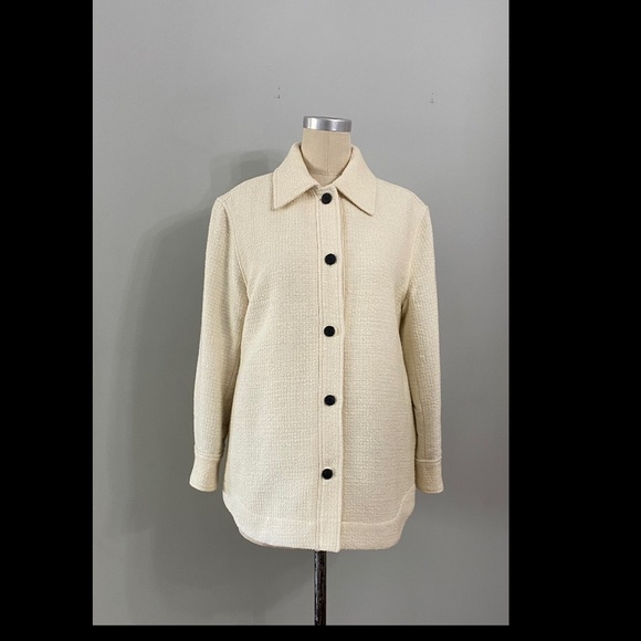 NWT Club Monaco Quilted Boucle Shirt Jacket Size SMALL - Picture 5 of 7